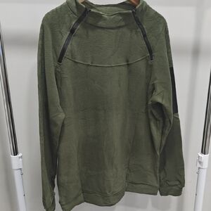 Green Pullover with Black Accents